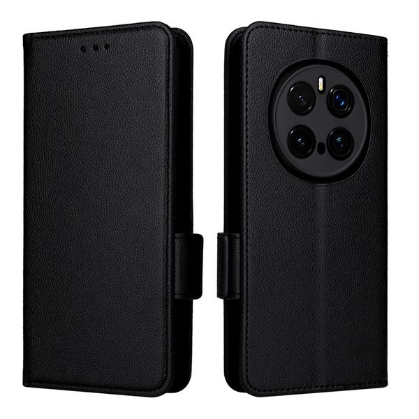 Side Buckle Lychee Patterned Leather Case Compatible With Honor Magic4 Lite