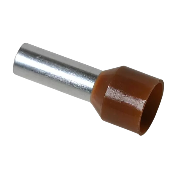 10MM Boot Lace Ferrule- Brown Pack Of 100