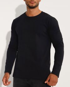 Breeth Mens Black Comfortable Breathable Cotton Long Sleeve Travel