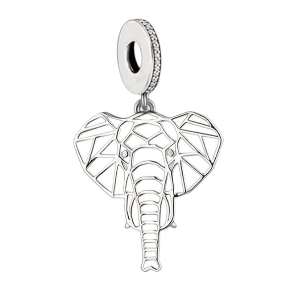 925 Sterling Silver Charm,Elephant charm for Bracelet, Charm for Women