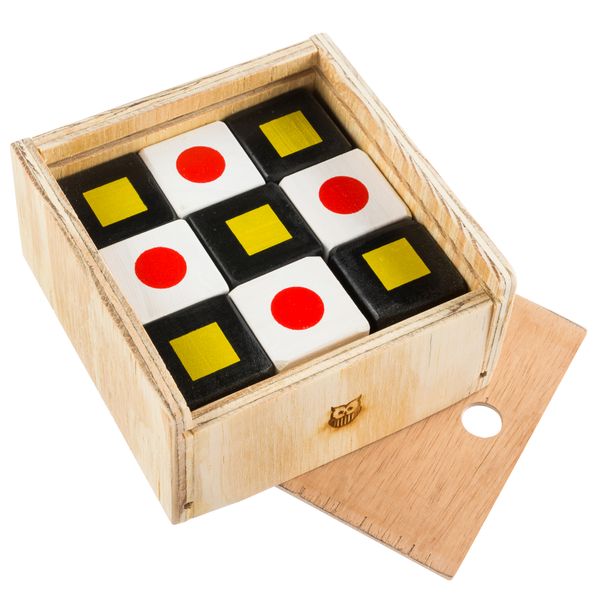 Tiny Tree Toys - Wooden Contrast Blocks For Playing &amp; Learning - 9 Blocks