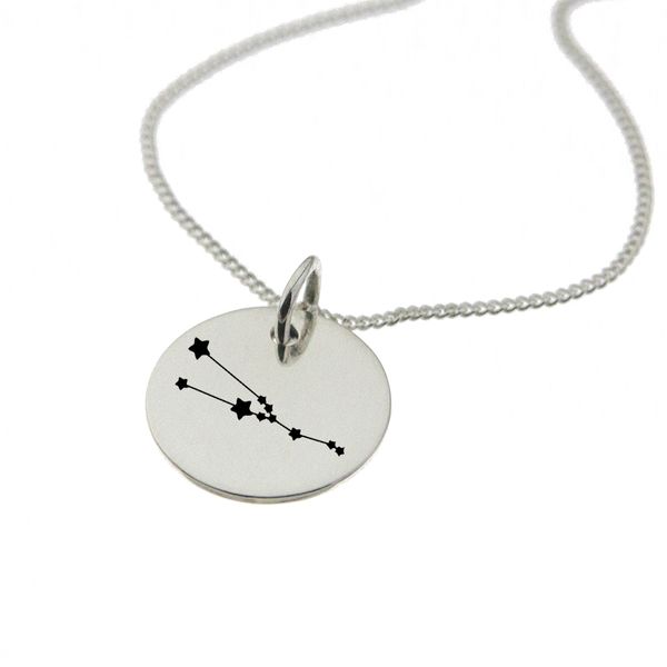 Taurus Constellation Sterling Silver Necklace