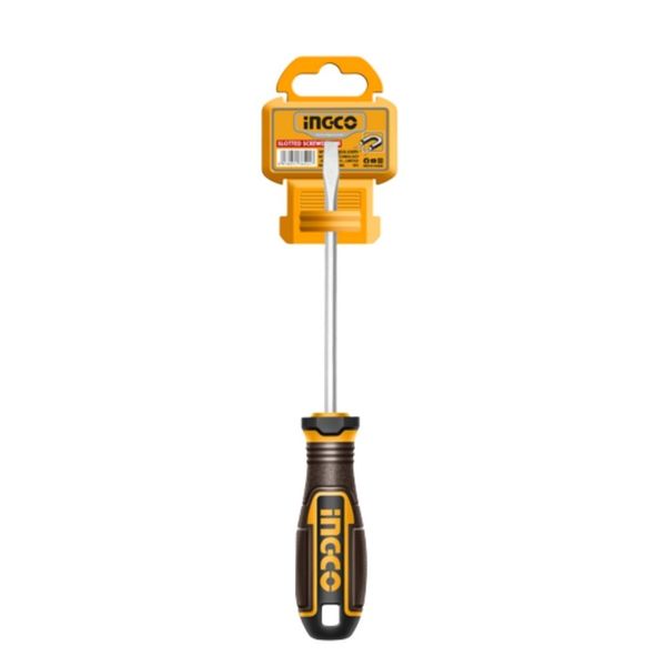 Ingco - Magnetic S2 Slotted Screwdriver (8 × 150 mm) Magnetic