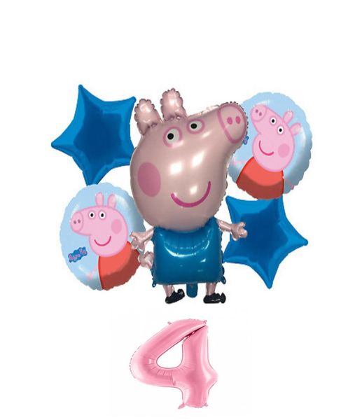 6 Piece Peppa Pig Balloon Set 4