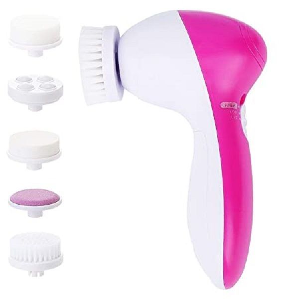 5 In 1 Beauty Face Care Massager - Pink