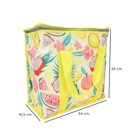 Cooler Bag Insulated with Handles - 16 Litres - Tropical Fruits