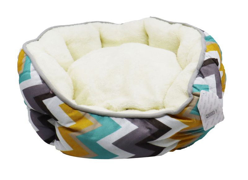 Round Pet Bed with Cushion