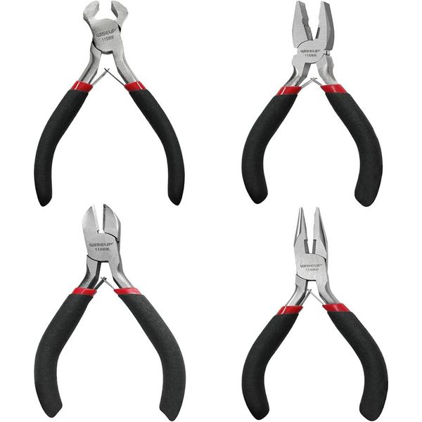 4.5"/11.5Cm Industrial Quality Different Mini Pliers Set - 4 Piece