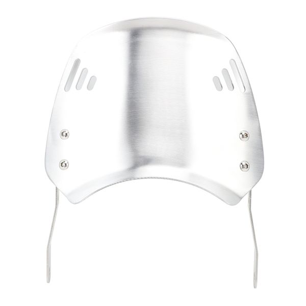 Universal Motorcycle Windshield with Bracket 6.5 - 9.45in Silver