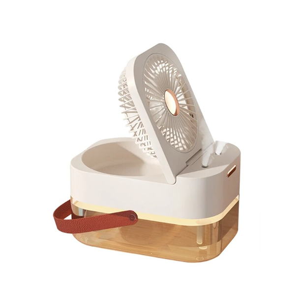 2 in 1 Portable Humidifier Mist Fan with Night Light BA-686