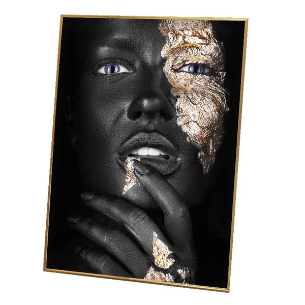 Canvas Art: Modern Art - Face 40 x 60cm Frame Included
