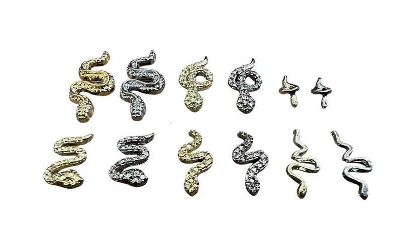 Snake Charm Nail Art for Nails - 60pcs