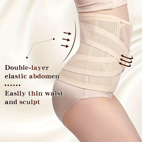 Women Postpartum Girdle Corset Recovery Belly Band Wrap Belt 