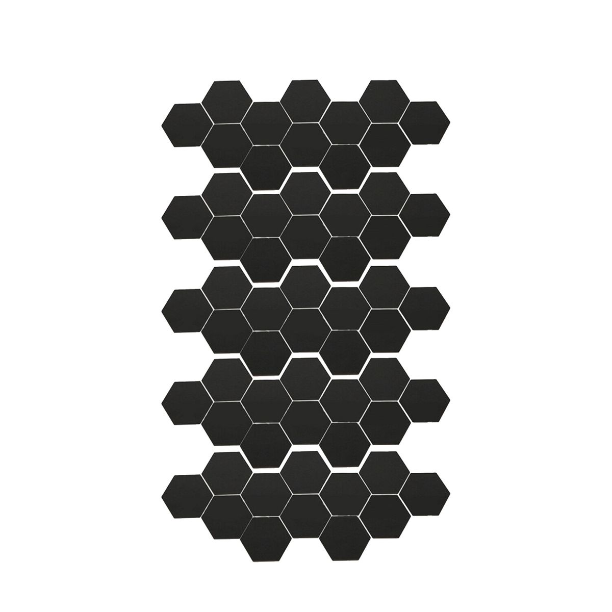 Set Of 60 Decorative DIY Acrylic Hexagonal Shape Wall Mirror Stickers ...