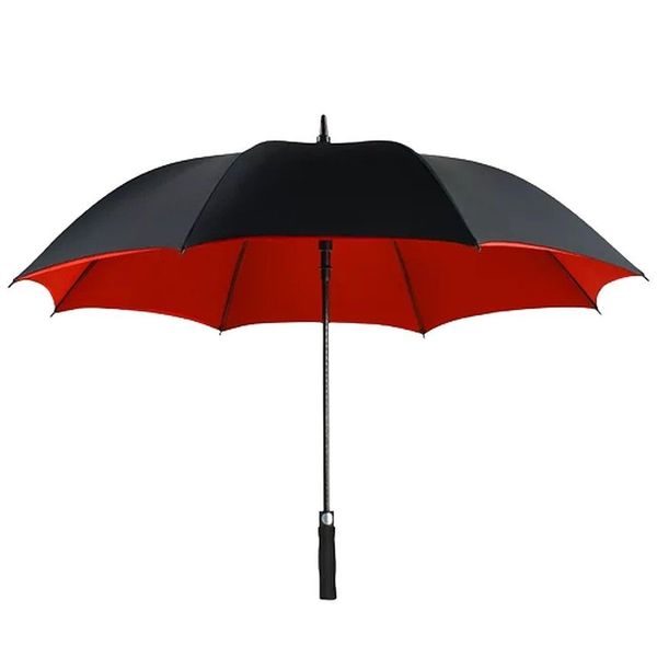 Durable and Wind-Resistant - Umbrella Black Red - 75cm