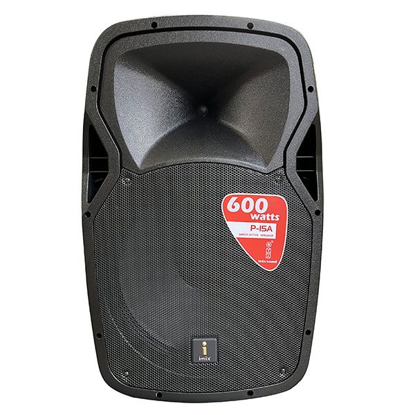 Imix 15" Active Speaker ABS 600w with remote &amp; wheels