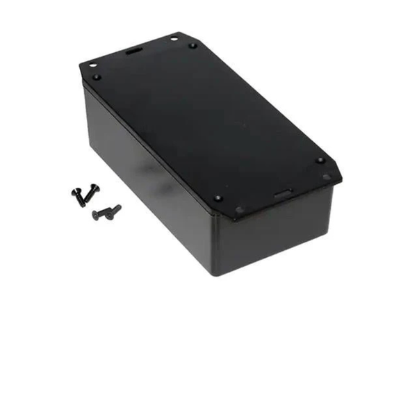 1591XXDFLBK ABS Enclosure 152x82x47mm Black Flanged Lid IP54