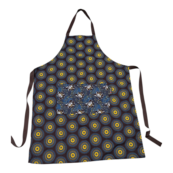 Gift Emporium Brown &amp; Yellow African Print Apron