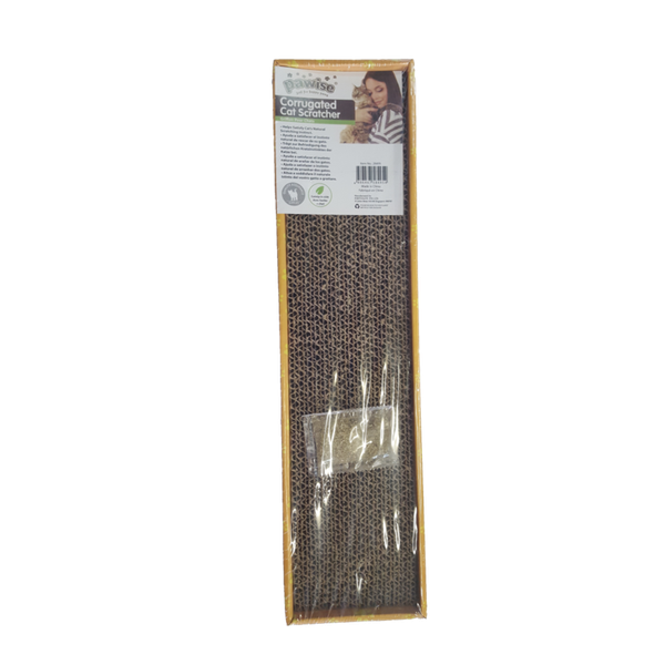 Pawise Corrugated Cat Scratcher With Catnip image