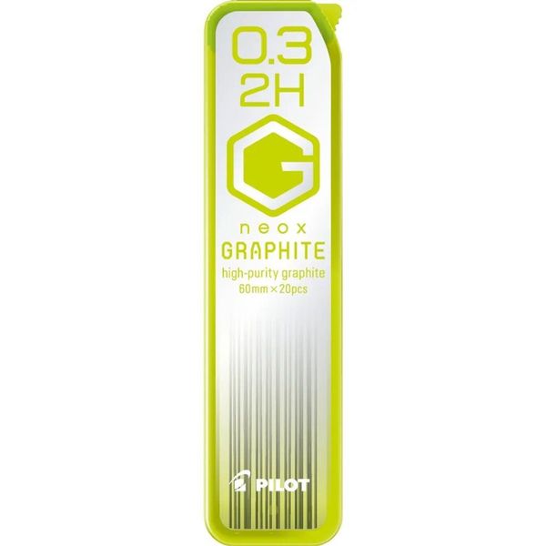 Pilot Neox Graphite Leads 2H 0.3mm 20 Per Tube x 2