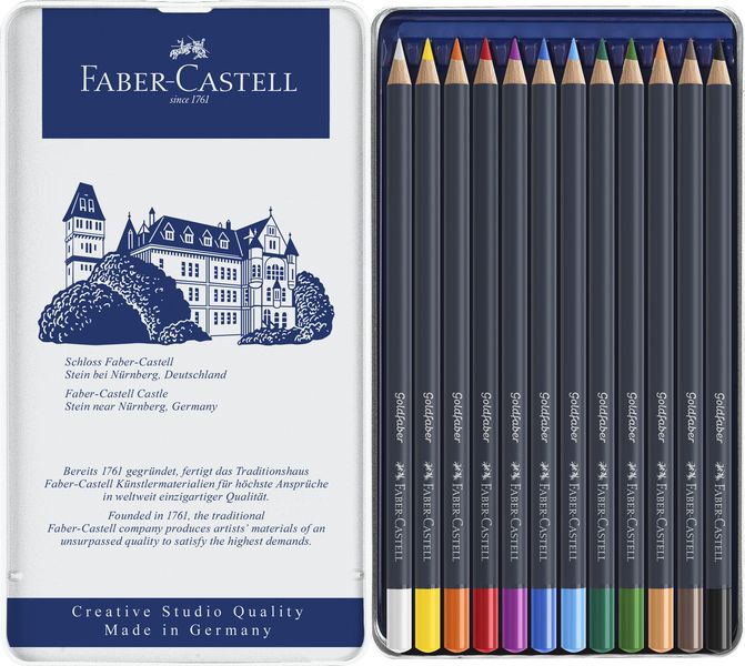 Faber-Castell Goldfaber Colour Pencils - Tin 12