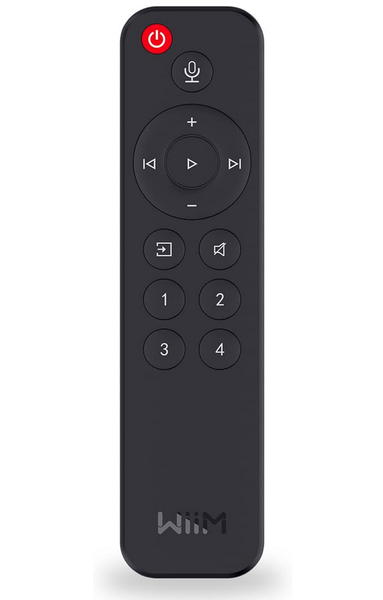 WiiM Voice Remote For WiiM Mini &amp; WiiM Pro Audio Streamers - Black