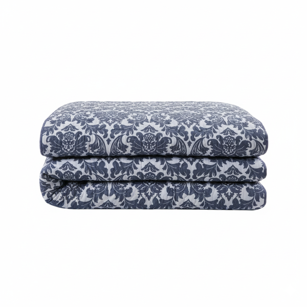 Simon Baker Zurich Jacquard Bedspread Set - Denim