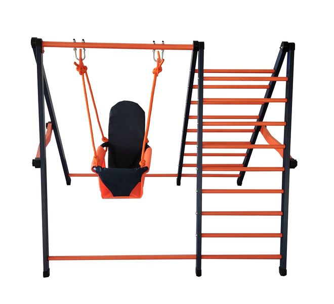Playfree Toddler Swing and Steel Climbing Frame - Foldable