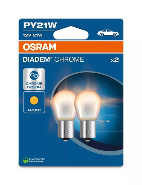 Osram Diadem Chrome PY21W Bulbs