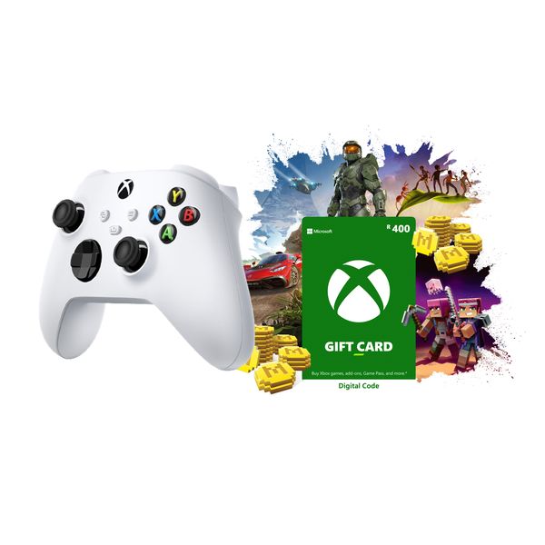 Xbox Controller Robot White + R400 Gift Voucher