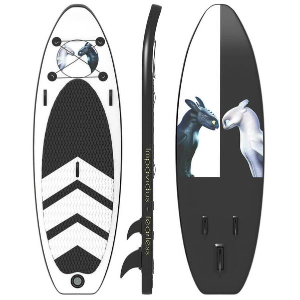 Night and Light Fury inflatable Stand-Up Paddleboard