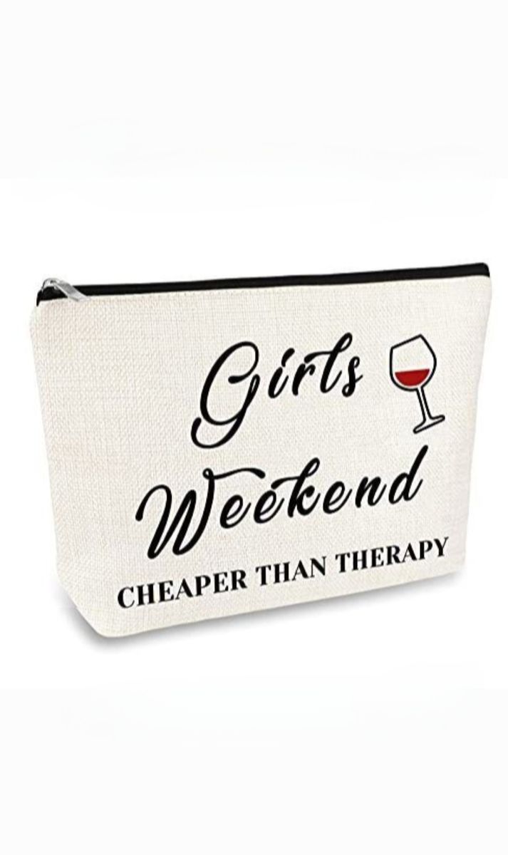 2 x Girls Weekend Cheaper Than Therapy - Cosmetic Bag