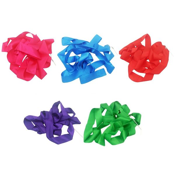 Twirling Ribbon Baton - Assorted Colours (Set of 5)