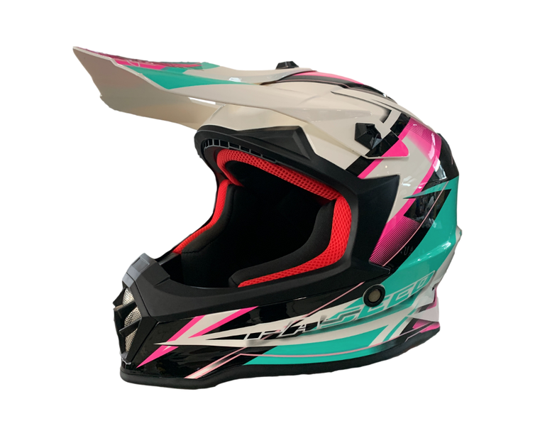 Faseed 608 Kids Pink/White Helmet image