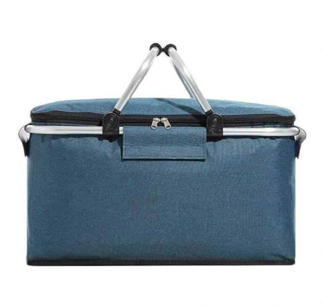 Foldable Foil Insulated Picnic Basket Food Beverage Carrier Bag Cooler Bag