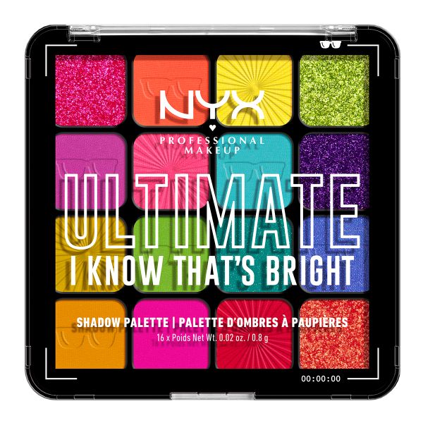 NYX Professional Makeup Ultimate Shadow I know Thats Bright Shadow Palette