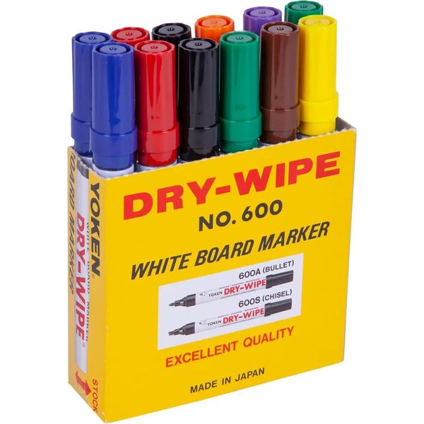 Yoken Whiteboard Marker Fine Set 12