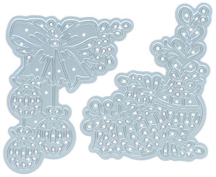 Crafters Companion Christmas Decor Die-Cutting &amp; Embodding Dies - 2 Dies