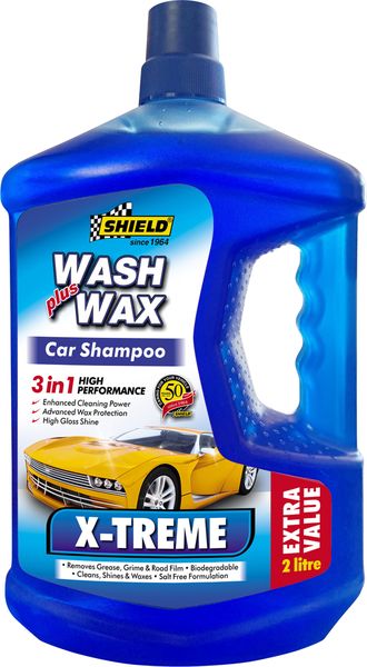 Shield - Xtreme Wash and Wax Car Shampoo With Beads 2L