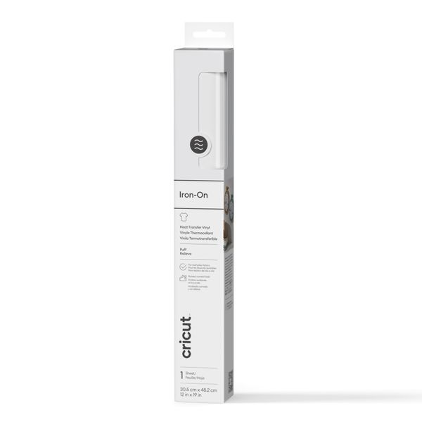 Cricut Puff Iron-On, White 30.5 cm x 48.3 cm
