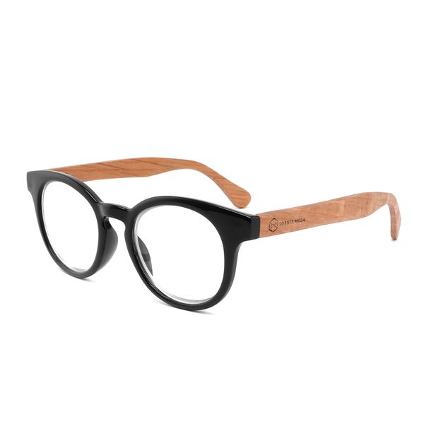 Sophie Moda- Reading Glasses +1.50 Anti-Blue Light - Bamboo Collection