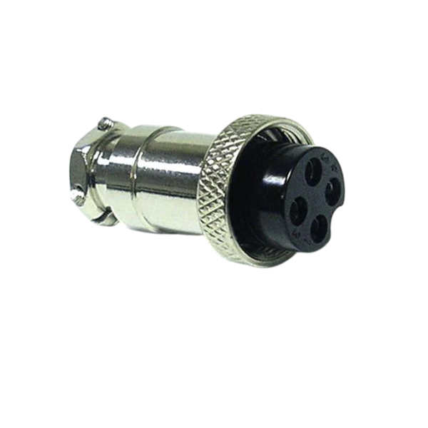 NC514 4-Way Panel Mount Male Microphone Plug Connector