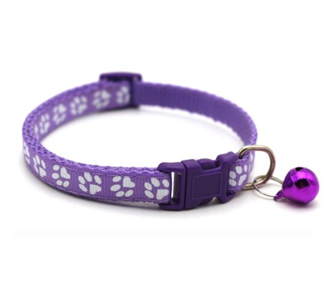 Cat Collar with Bell Black Adjustable 18-32cm