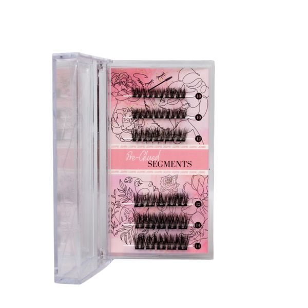 Pre-Glued Lash Segments - Carly (Reusable No-Glue Lashes)