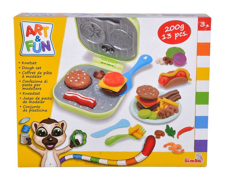 Art &amp; Fun Dough Set Burgers
