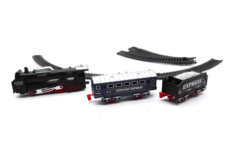 Railway Express Vintage Train Set Battery Operated 13 Piece