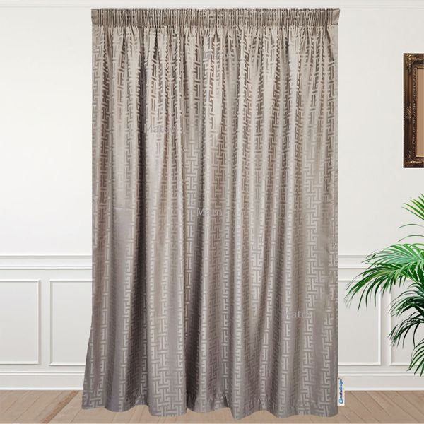 Matoc Designs Curtain - Labyrinth Stone - Lined - Taped