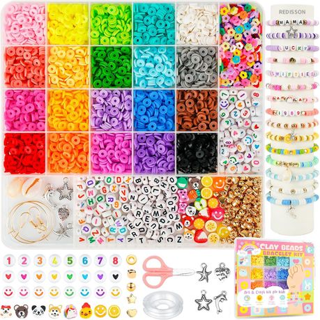 5000Pcs Clay Beads Bracelet Making Kit for DIY with Letter Beads & Charms Image