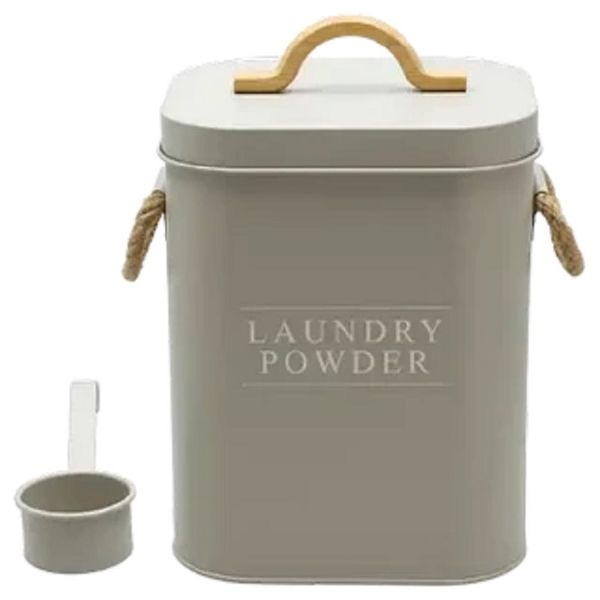 Laundry Powder Tin 18 x 15.5 x 23cm