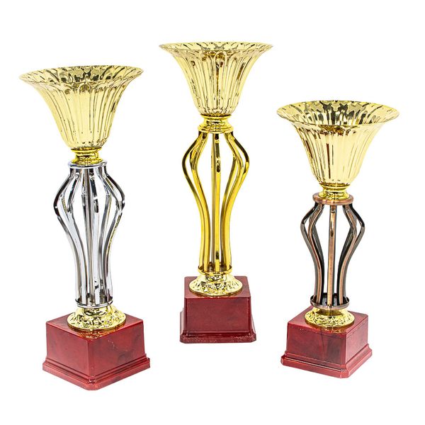 Prestige Metal Cup Trophy Combo Set with Base